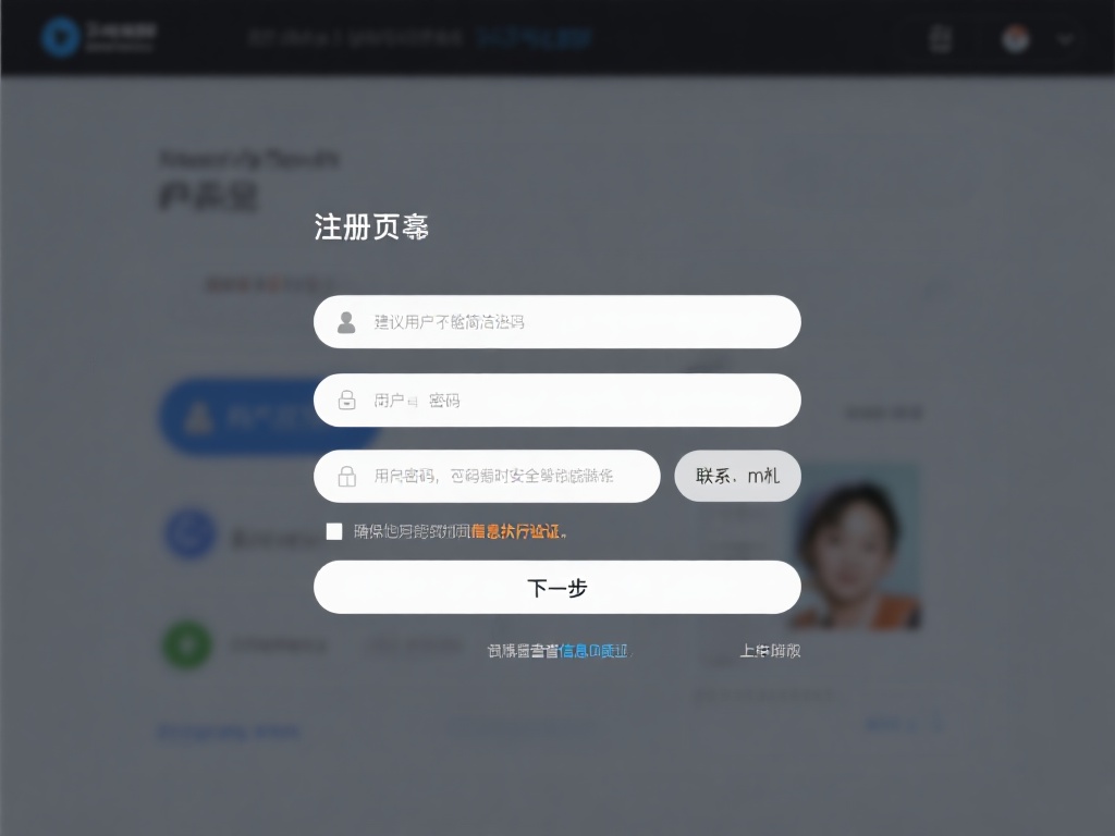 在注册页面中，你需要输入一些基本信息，包括用户名、